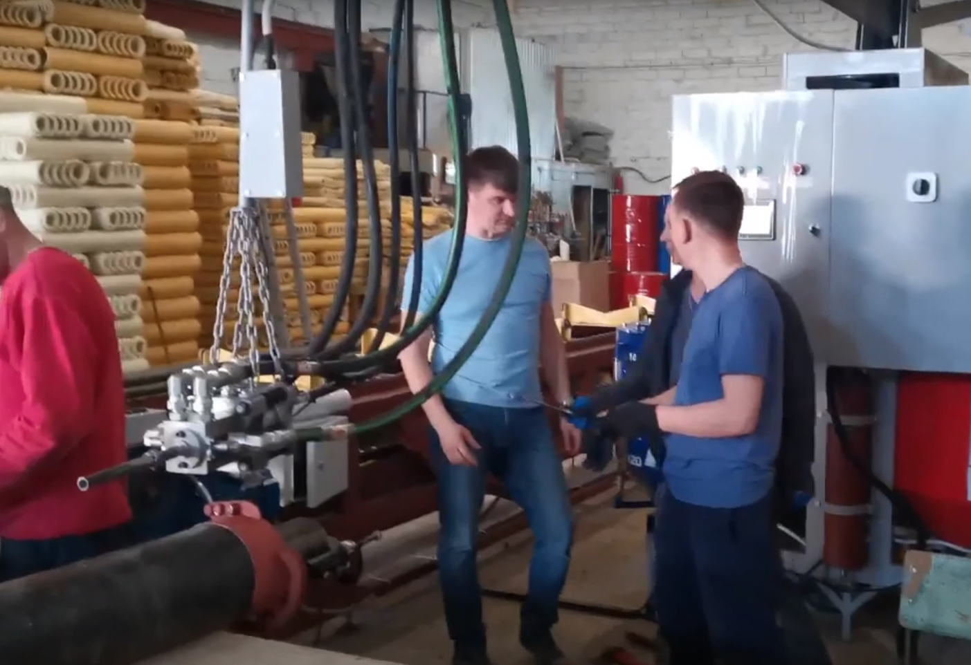 Запуск линии для производства ППУ труб в Барнауле